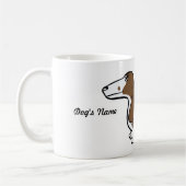 FLDR "I Love My" Smooth Piebald Dachshund Mok. Koffiemok (Links)