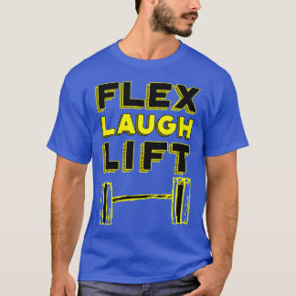 Fle Laugh Lift citaat familie T-shirt