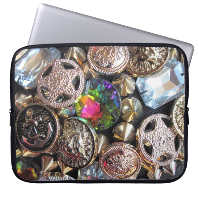 Flea Market Bling Laptop Sleeve (Voorkant)