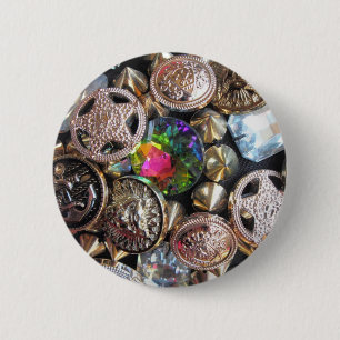 Flea Market Bling Ronde Button 5,7 Cm