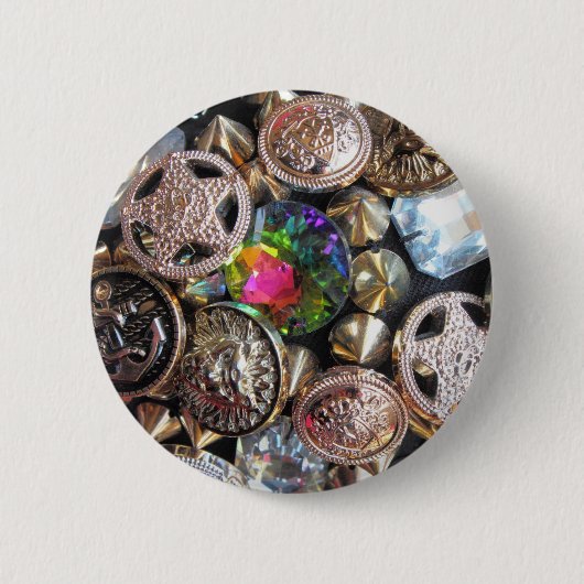 Flea Market Bling Ronde Button 5,7 Cm (Voorkant)