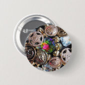 Flea Market Bling Ronde Button 5,7 Cm (Voorkant /achterkant)
