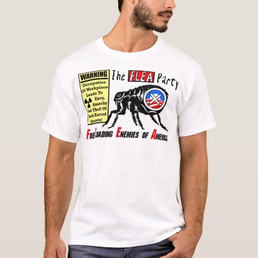 Flea Party: Occupy Wall Street T-shirt (Voorkant)