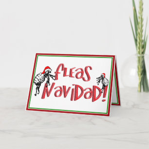 Fleas Navidad - Dansende kerstmis Feestdagen Kaart