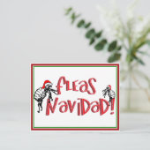 Fleas Navidad - Dansende kerstmis Feestdagenkaart (Staand voorkant)