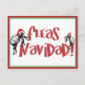 Fleas Navidad - Dansende kerstmis Feestdagenkaart (Voorkant)
