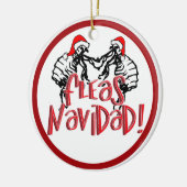 Fleas Navidad - Dansende kerstmis Keramisch Ornament (Links)
