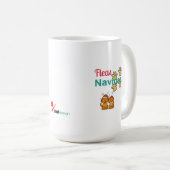 Fleas Navidad Grappige huisdier Kerstmis Koffiemok (Voorkant rechts)