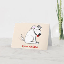 Fleas Navidad Humorous Dog Christmas Kaart