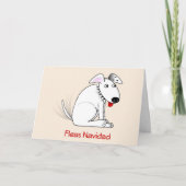 Fleas Navidad Humorous Dog Christmas Kaart (Voorkant)