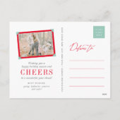 Fleas Navidog Paw Print Hondenliefhebber Foto Funn Feestdagenkaart (Achterkant)