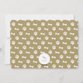 Fleas Navidog Paw Print Hondenliefhebber Foto Funn Feestdagenkaart (Achterkant)