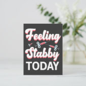 Flebotomie Humor Briefkaart (Staand voorkant)