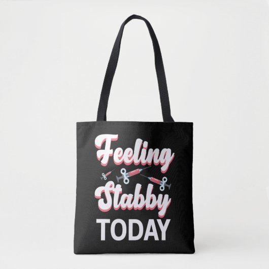 Flebotomie Humor Tote Bag (Voorkant)