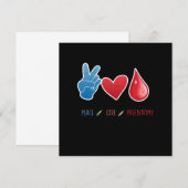 Flebotomie in het bloed Flebotomist Gift Kaart (Voorkant / Achterkant)