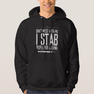 Flebotomie Spuit Steek mensen voor een Levende Phl Hoodie