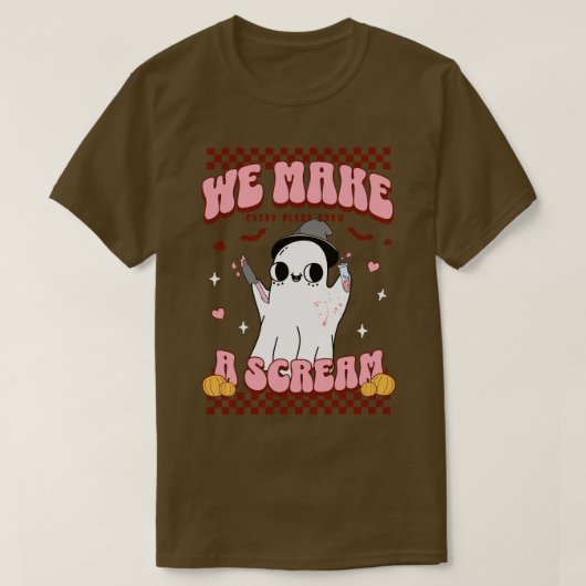 Flebotomie Tech Halloween Kostuum T-shirt (Design voorkant)