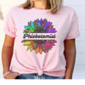 Flebotomist Beroep Rainbow Zonnebloem T-shirt