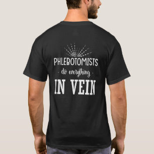 Flebotomist Bloed Laboratorium Medisch Verpleegste T-shirt