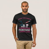 Flebotomist Bloedvatpunctievezel Flebotomie T-shirt (Voorkant volledig)