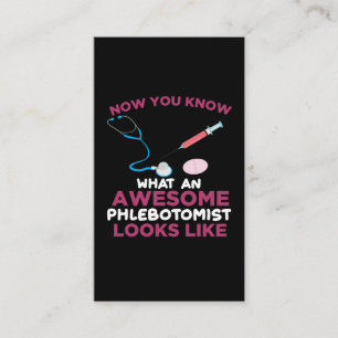 Flebotomist Bloedvatpunctievezel Flebotomie Visitekaartje
