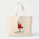 Flebotomist "Blood Tube Bird" — Giften Grote Tote Bag (Voorkant)