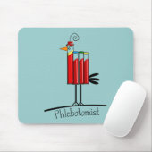 Flebotomist "Blood Tube Bird" — Giften Muismat (Met muis)