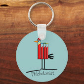 Flebotomist "Blood Tube Bird" — Giften Sleutelhanger (Voorkant)