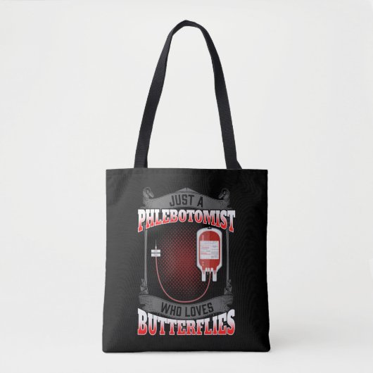 Flebotomist Butterfly Needle Phlebotomie Tote Bag (Voorkant)