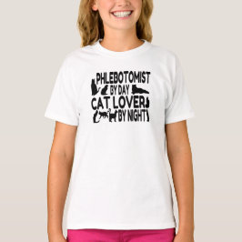 Flebotomist Cat Lover T-shirt