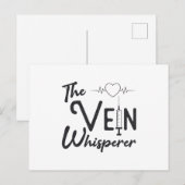 Flebotomist De ader Fluisteraar Verpleegkundige Fl Briefkaart (Voorkant / Achterkant)