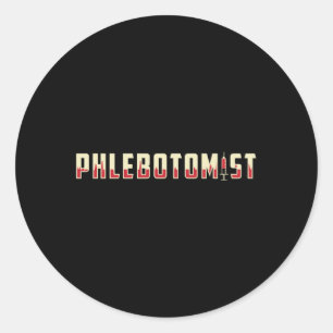 Flebotomist Flebotomie Arts Verpleegkundige Medisc Ronde Sticker
