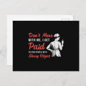 Flebotomist Flebotomie knoeit niet met mij cadeau Briefkaart (Voorkant / Achterkant)