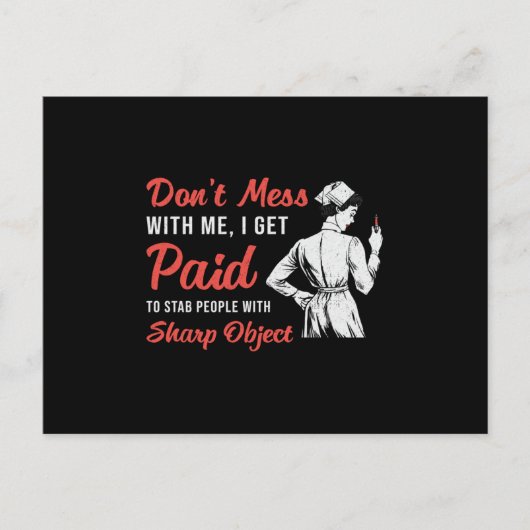 Flebotomist Flebotomie knoeit niet met mij cadeau Briefkaart (Voorkant)