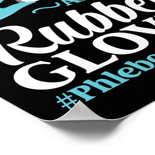 Flebotomist Flebotomie naalden en rubber Poster (Hoek)