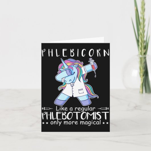 Flebotomist Flebotomie Offerte Kaart (Voorkant)