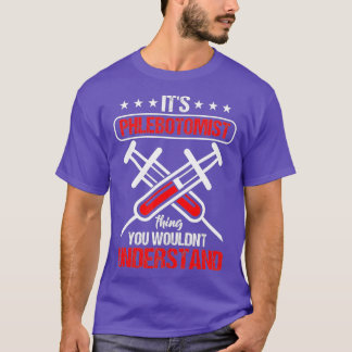 Flebotomist Flebotomie Spuit Bloedneus Zenuwstelse T-shirt