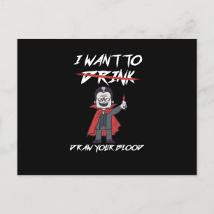 Flebotomist Flebotomie Vampire bloedspuit Gift Briefkaart