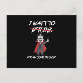 Flebotomist Flebotomie Vampire bloedspuit Gift Briefkaart (Voorkant)