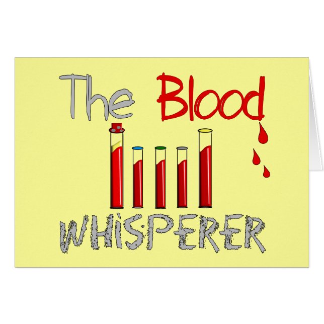 Flebotomist Gifts "The Blood Whisperer" (Voorkant Horizontaal)