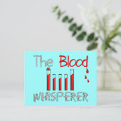 Flebotomist Gifts "The Blood Whisperer" Briefkaart (Staand voorkant)