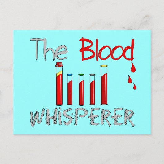 Flebotomist Gifts "The Blood Whisperer" Briefkaart (Voorkant)