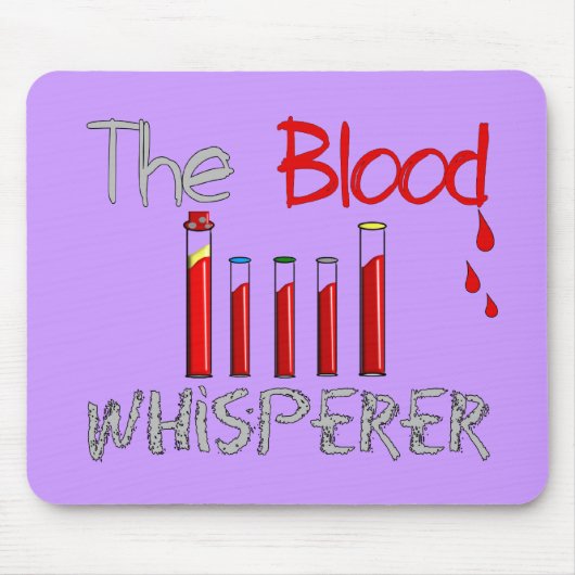 Flebotomist Gifts "The Blood Whisperer" Muismat (Voorkant)