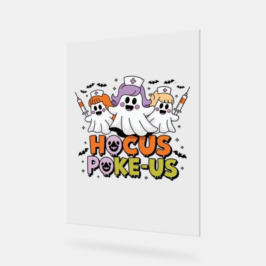 Flebotomist Halloween Medical Lab Tech Spooky ER Acryl Bord (Hoek)