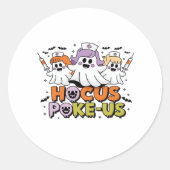 Flebotomist Halloween Medical Lab Tech Spooky ER Ronde Sticker (Voorkant)