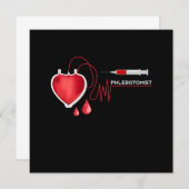 Flebotomist Hartslag Spuit Flebotomie Gi Kaart (Voorkant / Achterkant)