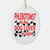 Flebotomist Hondenliefhebber Keramisch Ornament (Rechts)