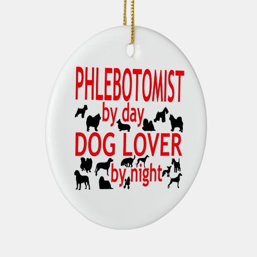 Flebotomist Hondenliefhebber Keramisch Ornament (Rechts)