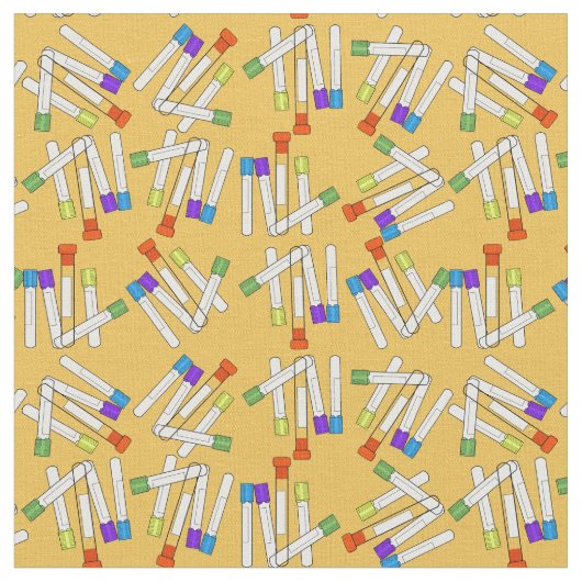 Flebotomist Lab Tech Fabric Geel Stof (Close Up)