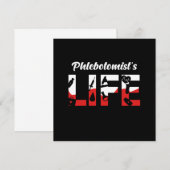 Flebotomist Life Phlebotomie Syrische bloedschil Kaart (Voorkant / Achterkant)